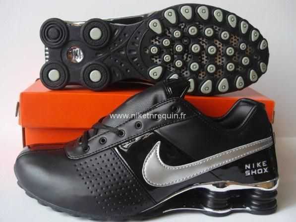 Dernieres Designer Nike Shox Oz Chaussures Mens Noir Argent